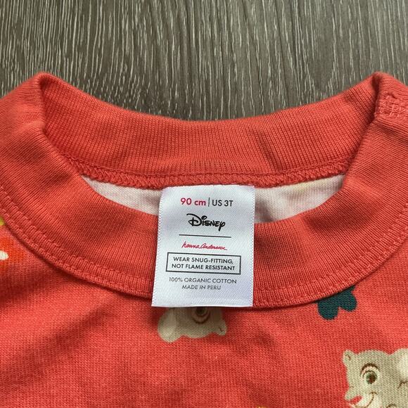 Hanna Andersson‎ Orange Lion King Long John PJ Pajama Set Size 90 (3T) - Picture 8 of 8